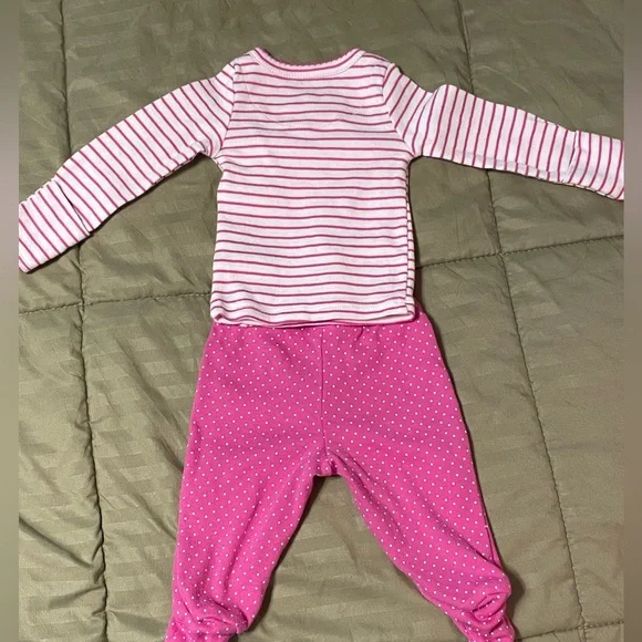 Carter’s NB Girl Pants & Top Outfit ~ NWOT ~ 2 available (for twins) - Picture 5 of 6